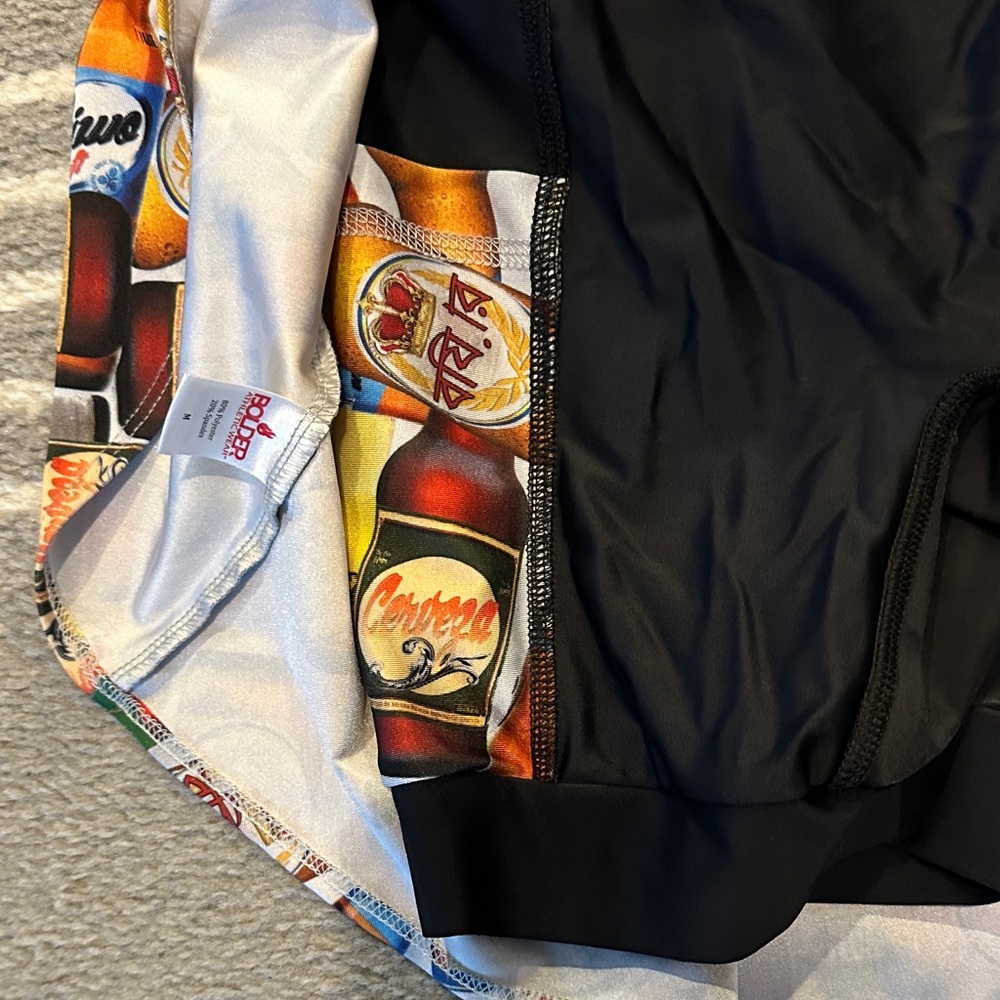Novelty Beer Bottle Print AthleticSkirt — Bolder Athletic swing style size med - Picture 2 of 3